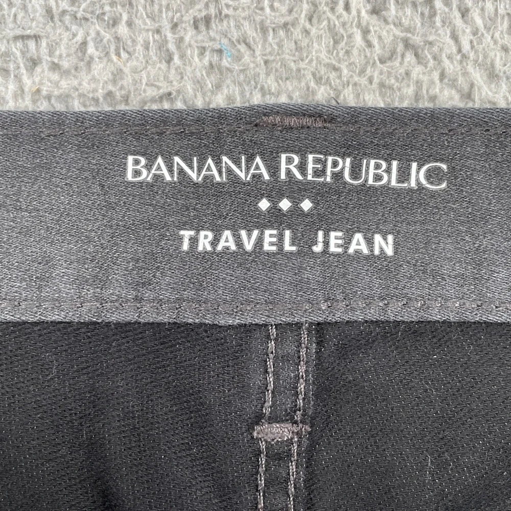Banana Republic Jeans Mens 36x34 Gray Travel Jean Slim Fit Denim 5-Pocket Pant